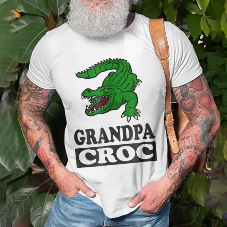 Grandpa Crocodile Grandfather Funny Animal Gift Old Men T-shirt Gifts for Old Men