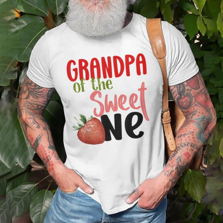 Grandpa The Sweet One Strawberry Birthday Family Party Old Men T-shirt Gifts for Old Men