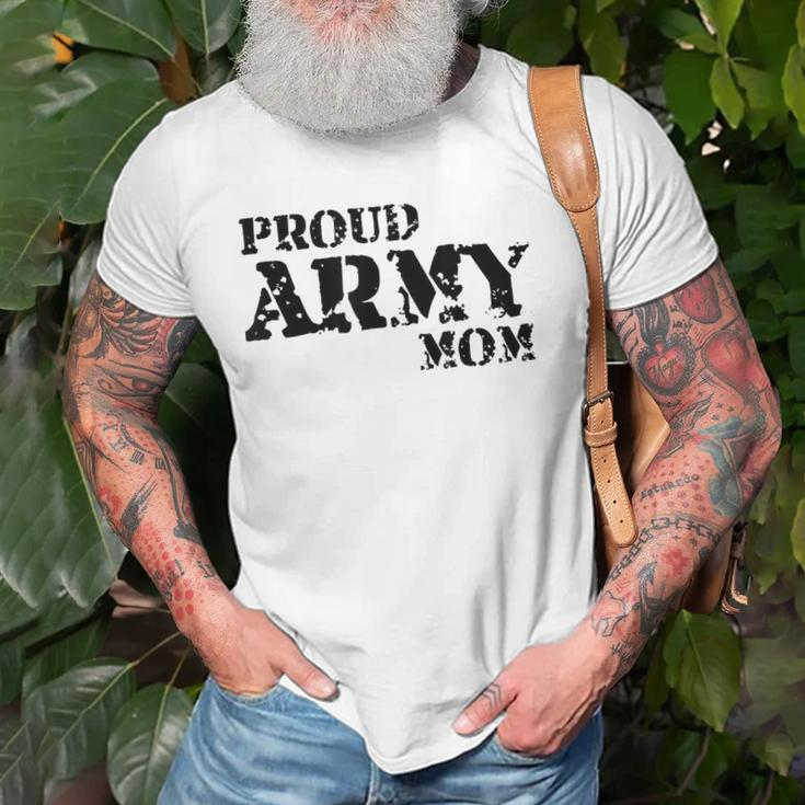 Proud Us Army Mom American Military Family Mother Gift Old Men T-shirt Gifts for Old Men