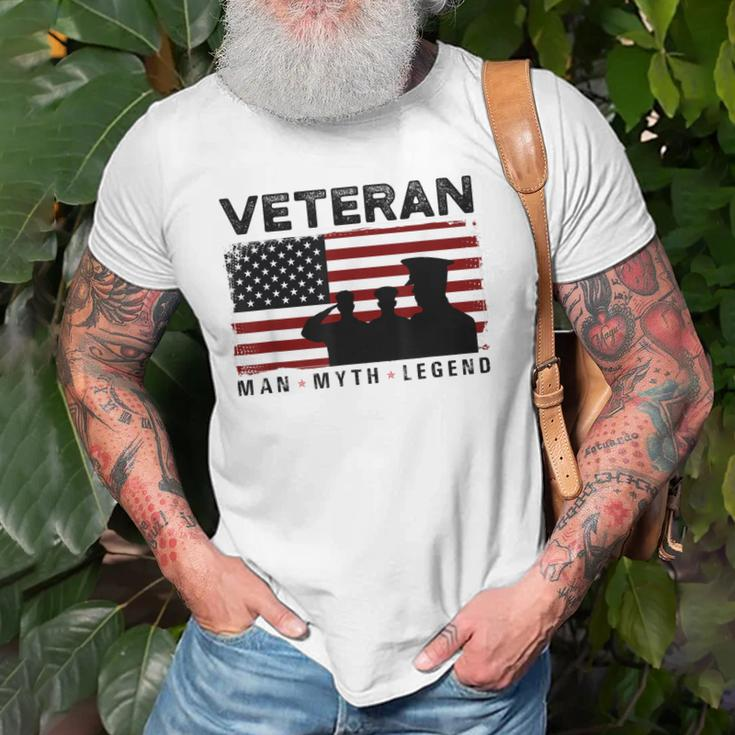 Veteran Man Myth Legend American Army Soldier Military Gift Gift For Mens Old Men T-shirt Gifts for Old Men