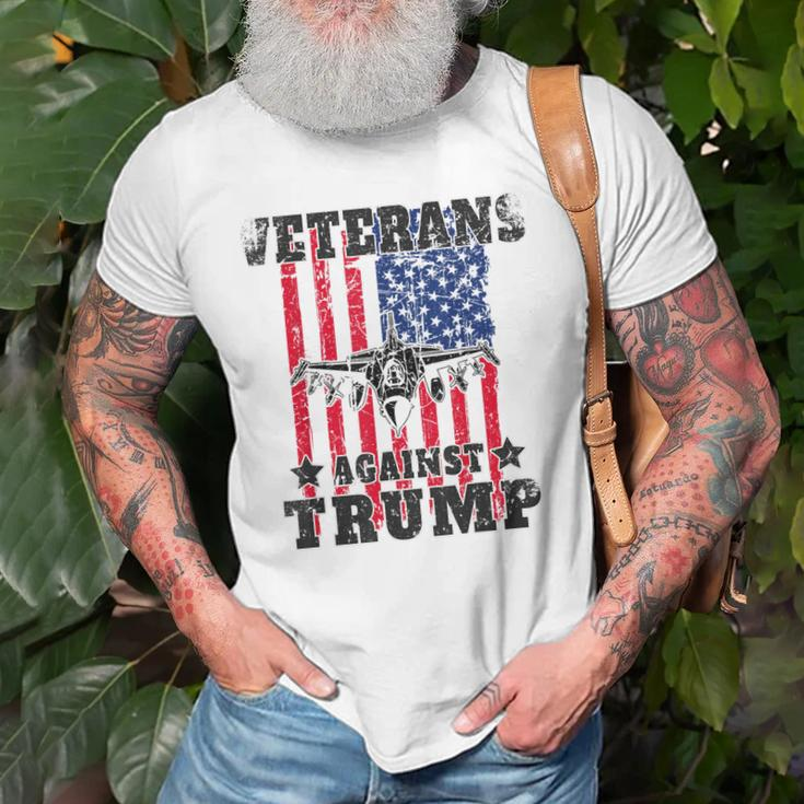 Veterans Against Trump Anti Trump Jet Flag Military Gifts Old Men T-shirt Gifts for Old Men