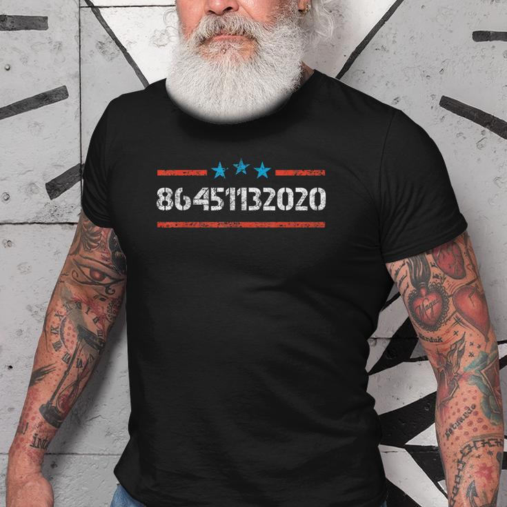 86451132020 Antitrump Military Veteran Style Distressed Old Men T-shirt