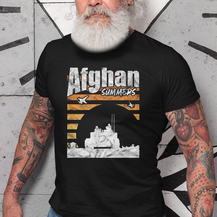 Afghan Summers Afghanistan Veteran Army Military Vintage Old Men T-shirt