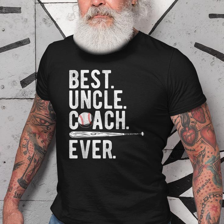 Baseball Best Uncle Coach Ever Proud Dad Daddy Fathers Day Gift For Mens Old Men T-shirt