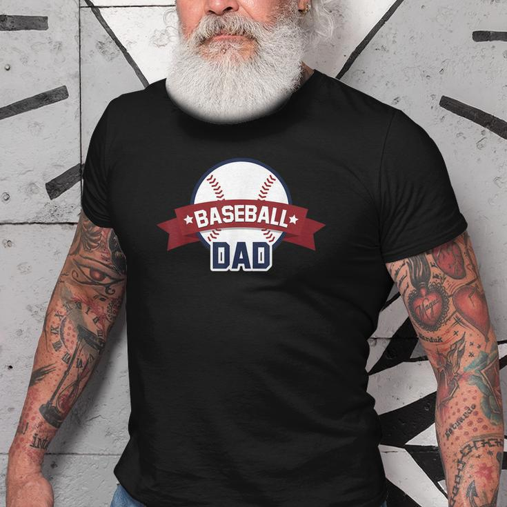 Baseball Dad Sport Coach Gifts Father BallOld Men T-shirt