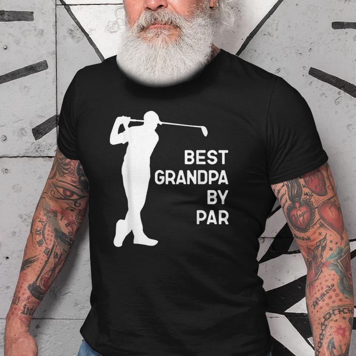 Best Grandpa By Par Golf Gift Christmas Old Men T-shirt