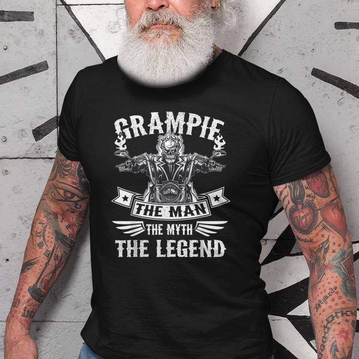 Biker Grandpa Grampie The Man Myth The Legend Motorcycle Old Men T-shirt