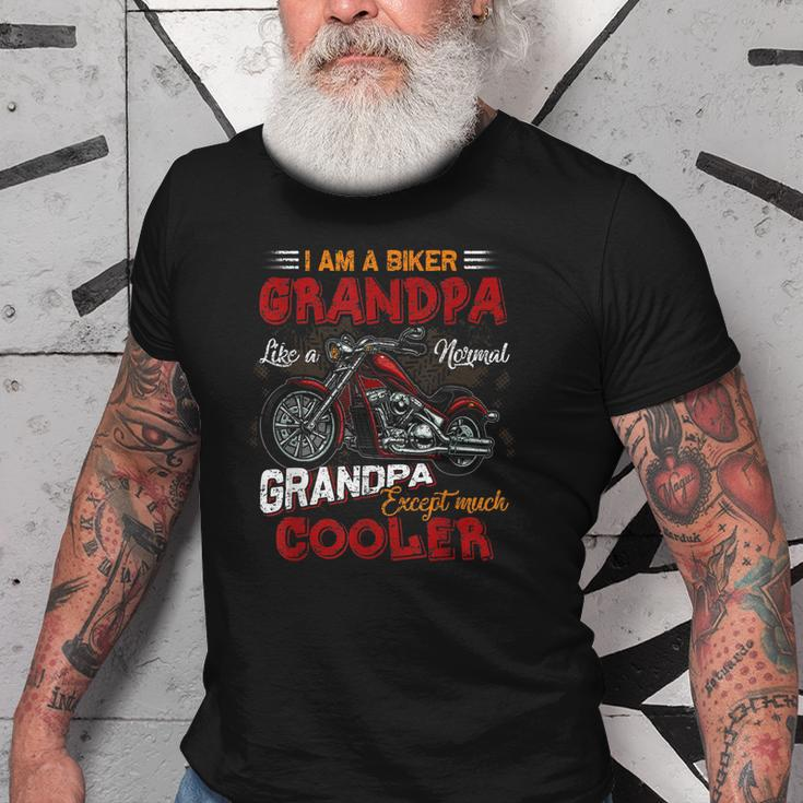 Car Bike Motorcycle Lover I Am A Cool Biker Grandpa Old Men T-shirt
