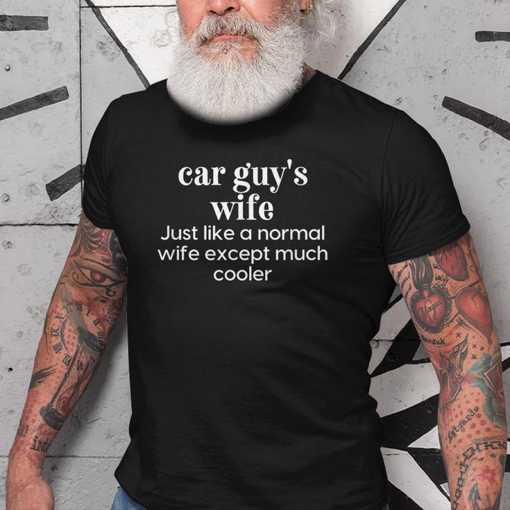 Car Guys Wife Definition Funny Enthusiast Racer Mechanic Old Men T-shirt