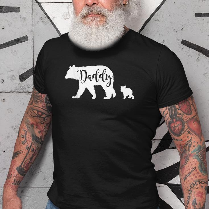 Daddy Bear With 1 One Cub Dad Father Papa Gift Old Men T-shirt