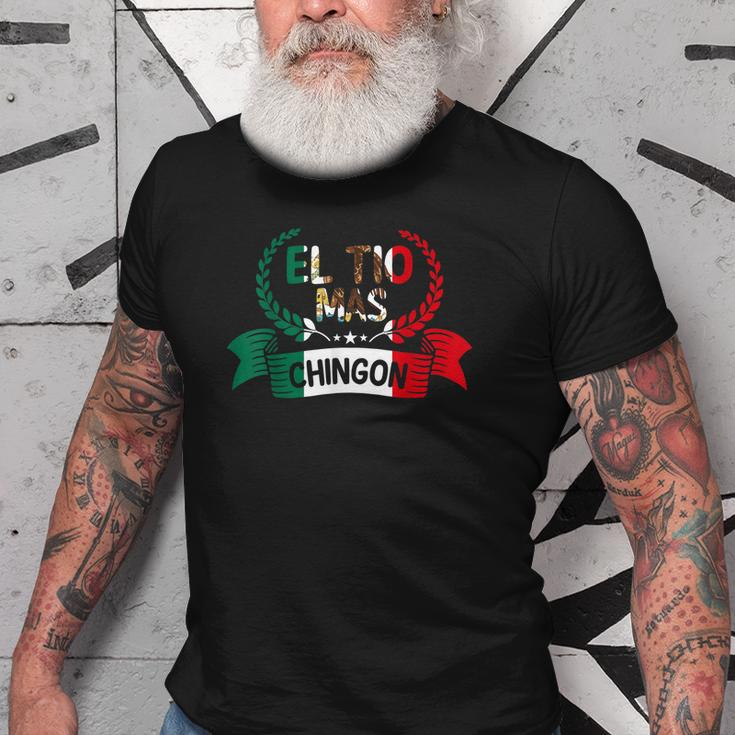 El Tio Mas Chingon Funny Mexican Uncle Family Old Men T-shirt