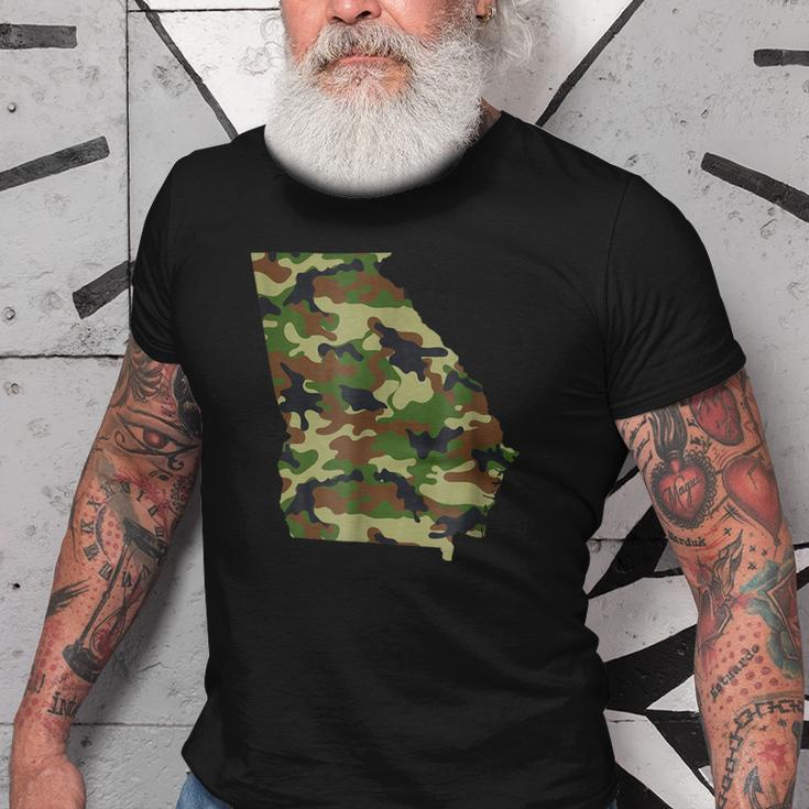 Georgia Military Green Camouflage State Old Men T-shirt