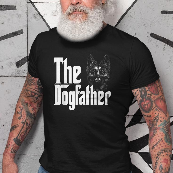 German Shepherd Dog Dad Dogfather Dogs Daddy Father Old Men T-shirt