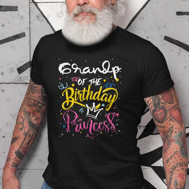 Grandpa Of The Birthday Princess Funny Birthday Gift Old Men T-shirt