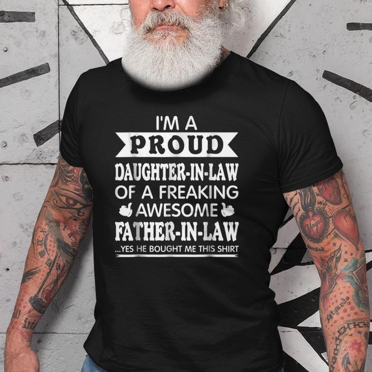 Im A Proud Daughter In Law Of Awesome Father In Law Old Men T-shirt