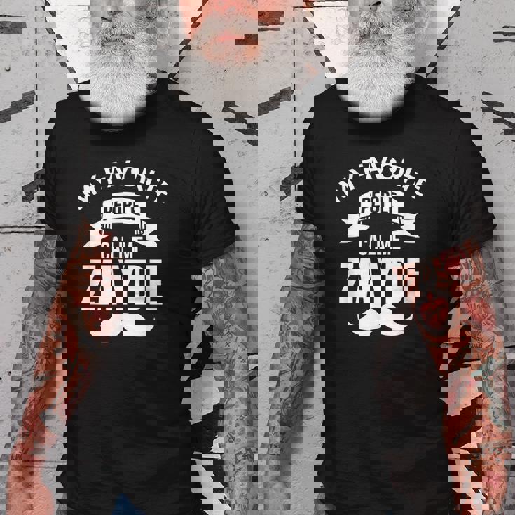 Jewish Grandpa Gift My Favorite People Call Me Zayde Gift For Mens Old Men T-shirt