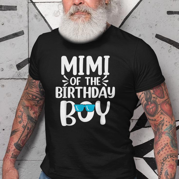 Mimi Of The Birthday Boy Mom Dad Kids Family Matching Old Men T-shirt
