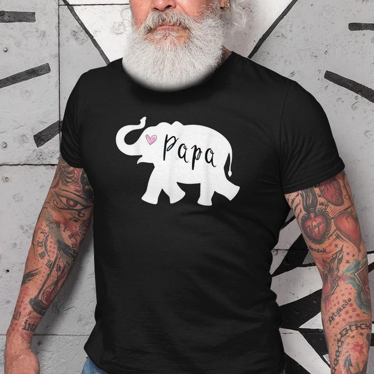 Papa Africa Elephant Father Matching For Dad Gift For Mens Old Men T-shirt