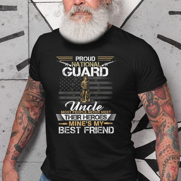 Proud Army National Guard Uncle Flag Us Military Old Men T-shirt