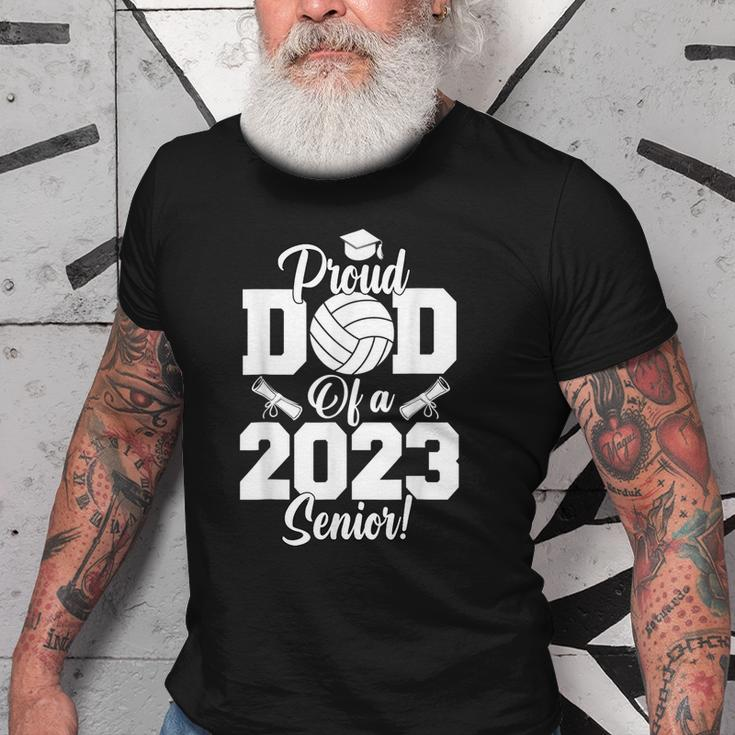 Proud Dad Of A Volleyball Senior 2023 Volleyball Dad Old Men T-shirt