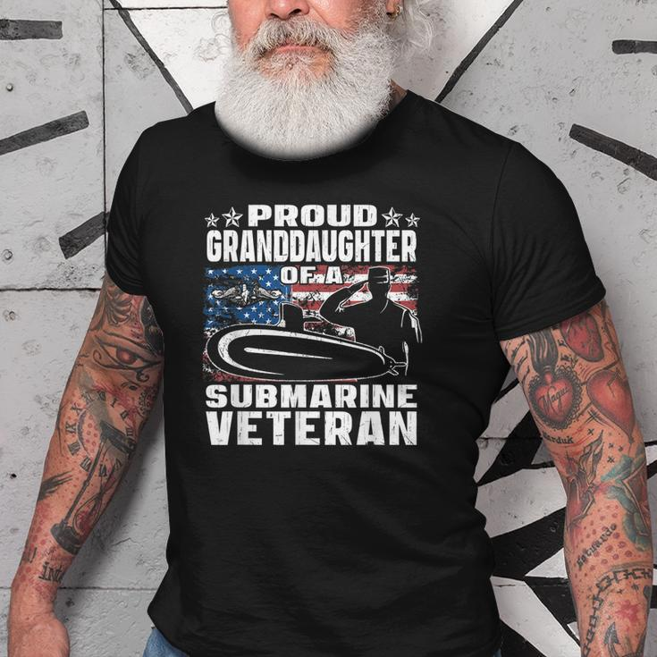 Proud Granddaughter Of Us Submarine Veteran Military Family Old Men T-shirt