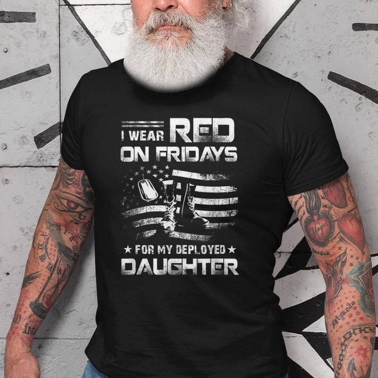 Red Friday Military Remember Everyone Deployed For Daughter Old Men T-shirt