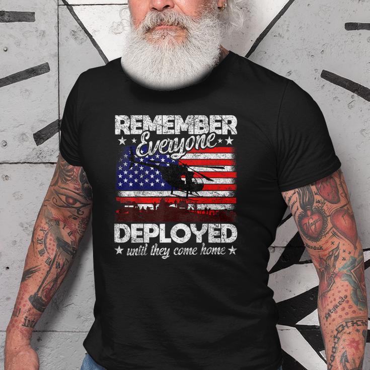 Red Friday Remember Everyone Deployed Army Us Flag Old Men T-shirt