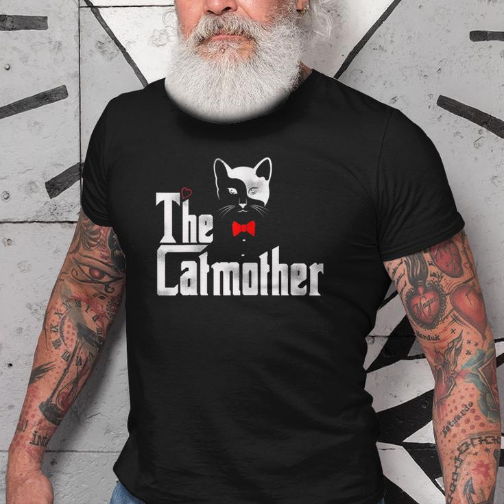 The Catmother Funny Cat Mom Gifts Father Of Cats Old Men T-shirt