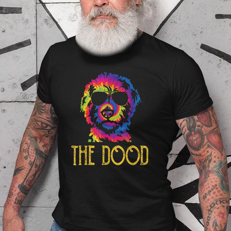 Tie Dye Best Doodle Dad Ever Goldendoodle Dog Dad Old Men T-shirt
