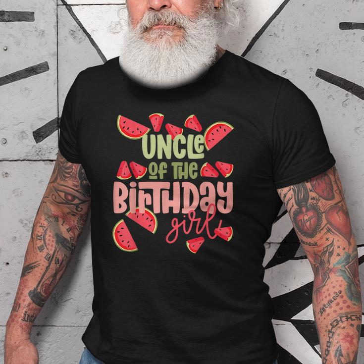 Uncle Birthday One In A Melon Watermelon Birthday Girl Old Men T-shirt