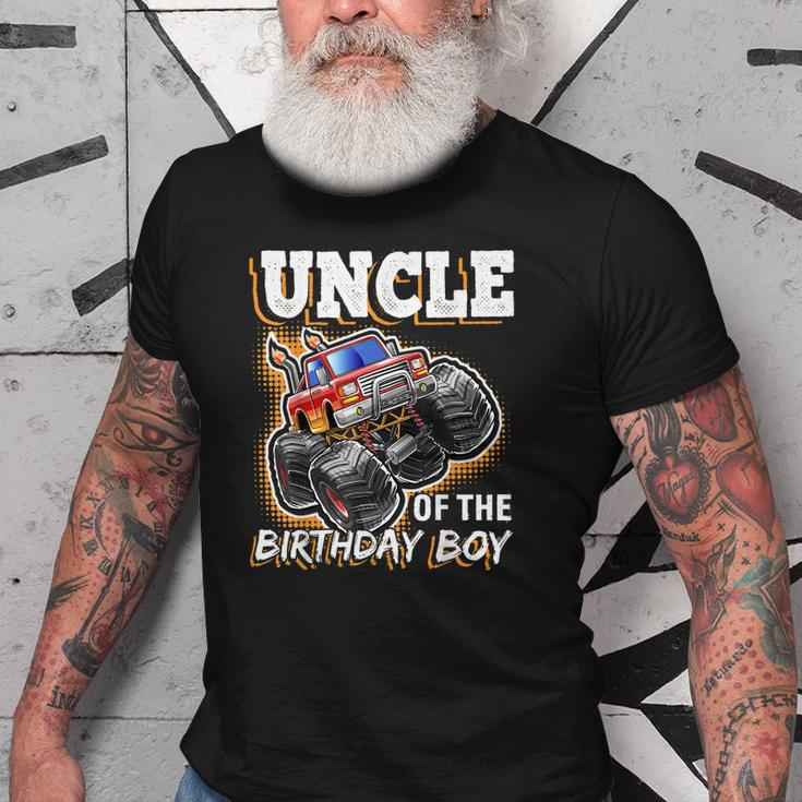 Uncle Of The Birthday Boy Monster Truck Birthday Gift Old Men T-shirt