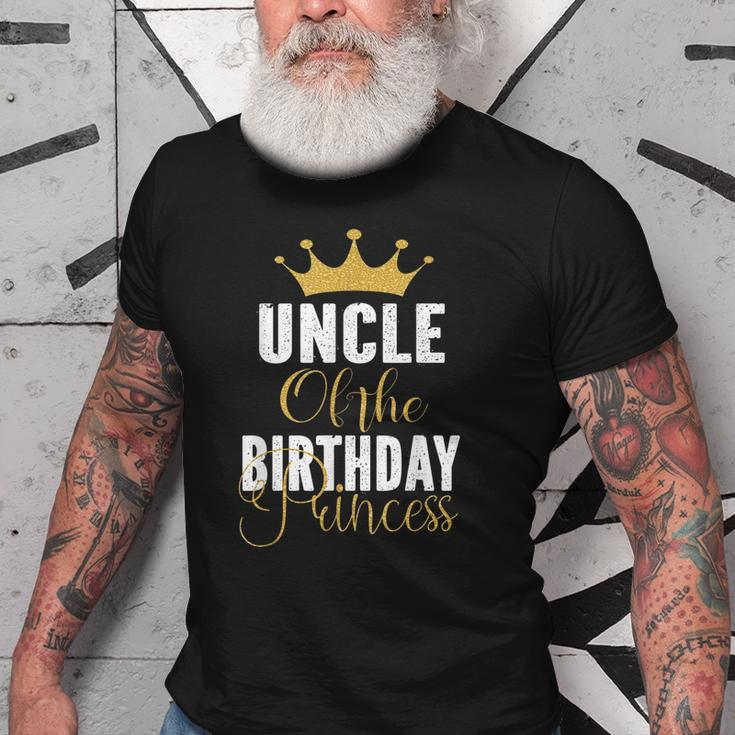 Uncle Of The Birthday Princess Girls Party Old Men T-shirt