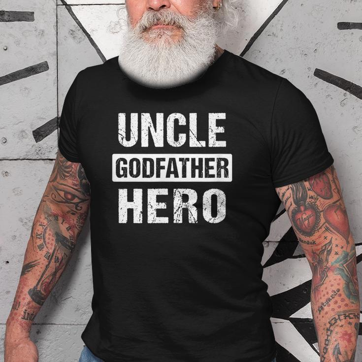 UncleGodfather Hero Godparent Gift Old Men T-shirt