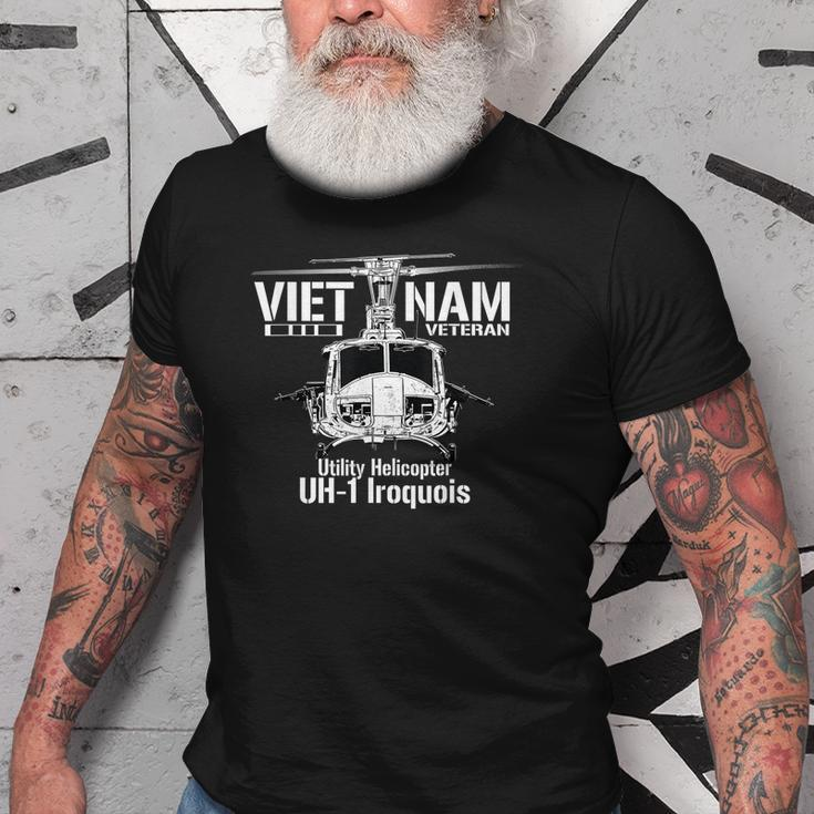 Vietnam Military Utility Helicopter Veteran Old Men T-shirt