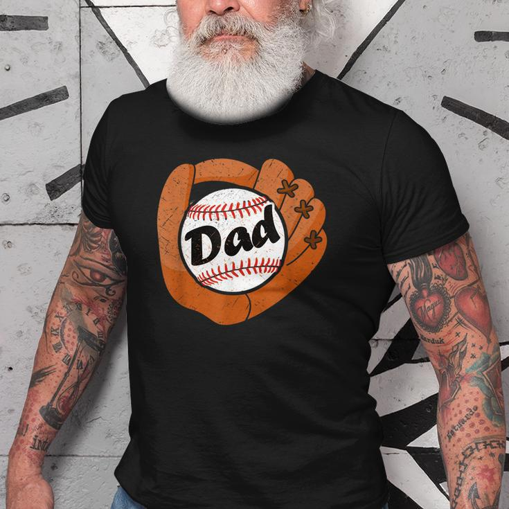 Vintage Baseball Dad Baseball Fans Sport Lovers Men Old Men T-shirt