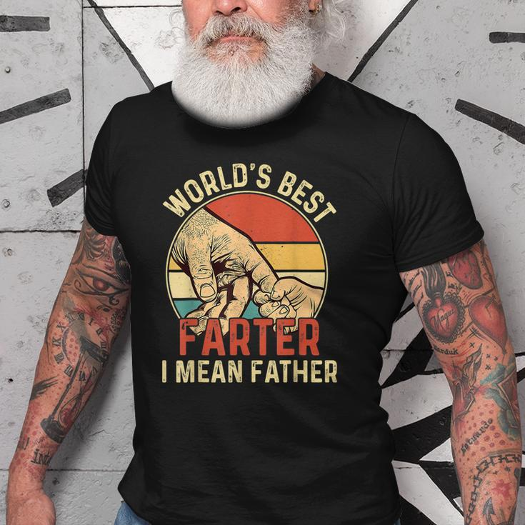 Worlds Best Farter I Mean Father Day Dad Day Gift Funny Old Men T-shirt