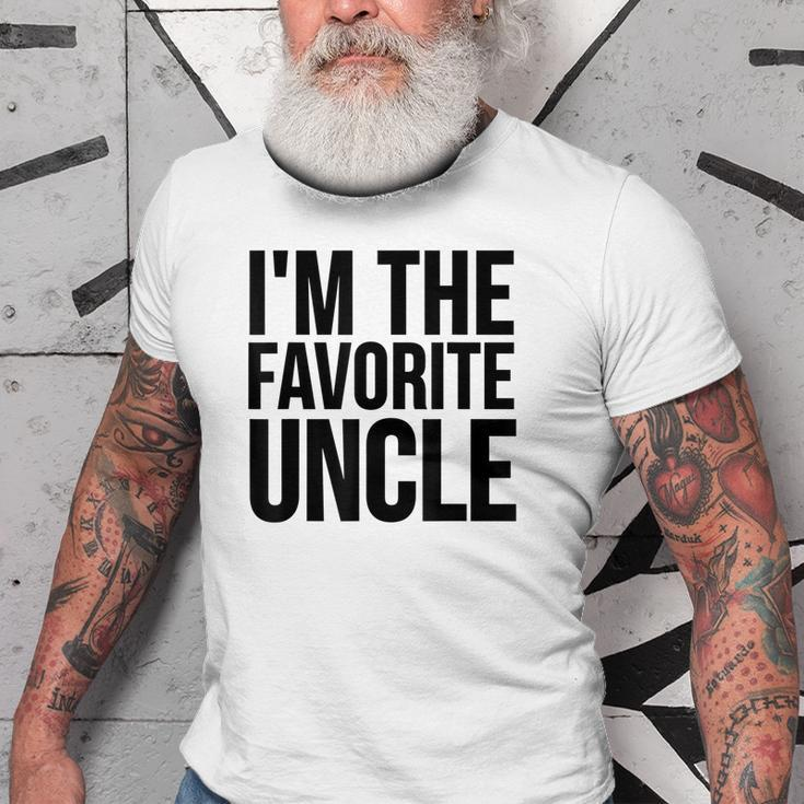 Uncle Funny Gift Im The Favorite Uncle Old Men T-shirt