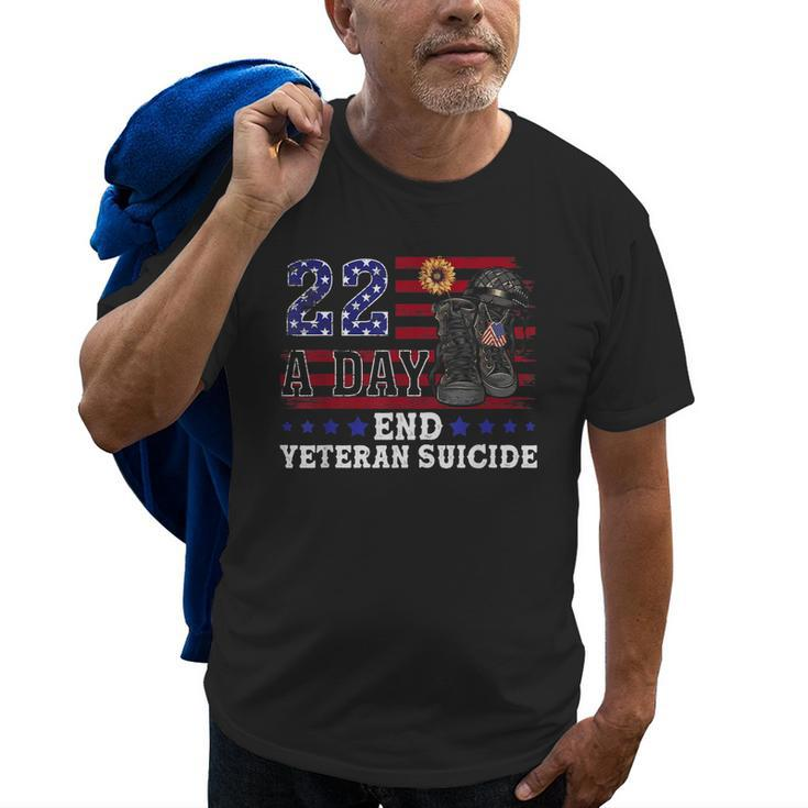 22 A Day Take Their Lives End Veteran Suicide Supporter Old Men T-shirt