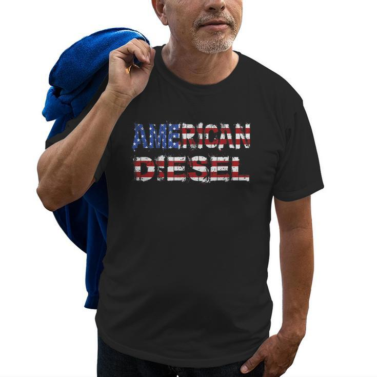 American Diesel  Diesel Life Mechanic Roll Coal Old Men T-shirt