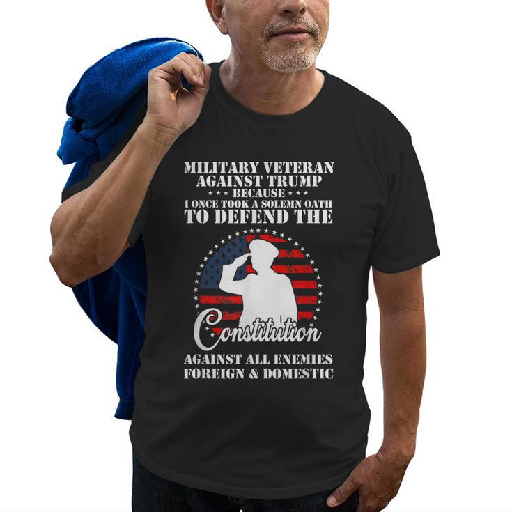 Anti Trump America Protest Veteran Against Trump Old Men T-shirt
