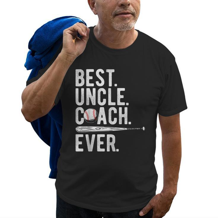 Baseball Best Uncle Coach Ever Proud Dad Daddy Fathers Day Gift For Mens Old Men T-shirt