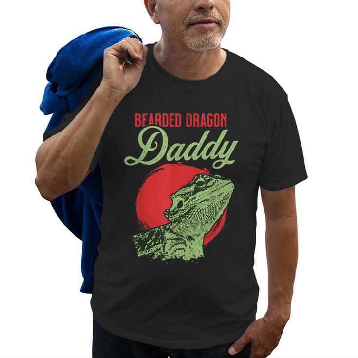 Bearded Dragon Daddy Father Dad Bearded Dragon Old Men T-shirt