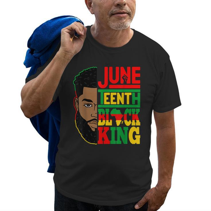 Black Fathers Day Freeish 1865 Junenth Black King History Old Men T-shirt