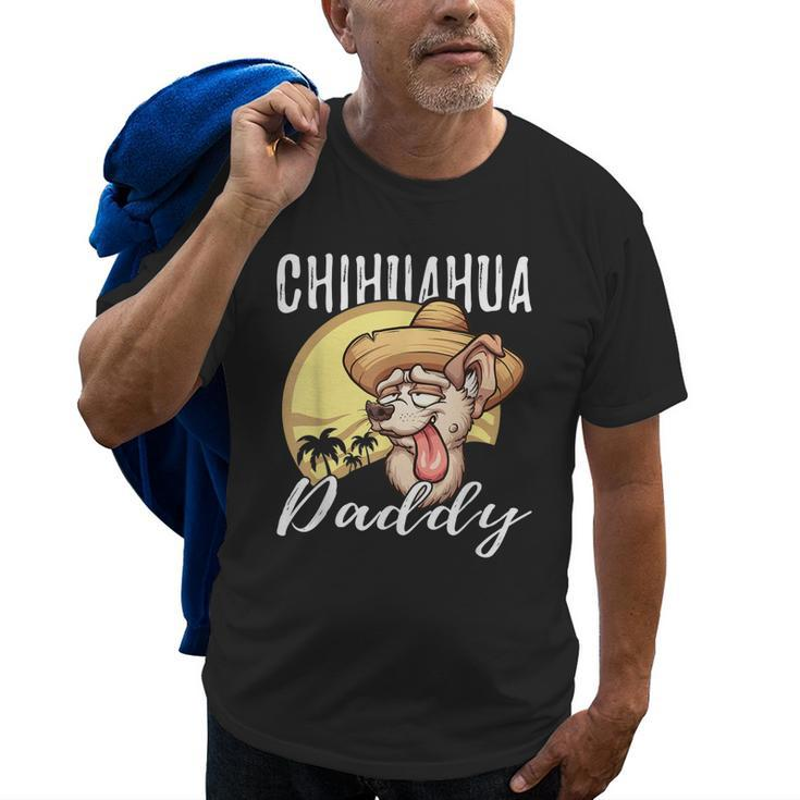 Chihuahua Daddy Dog Dad Father Gift Old Men T-shirt