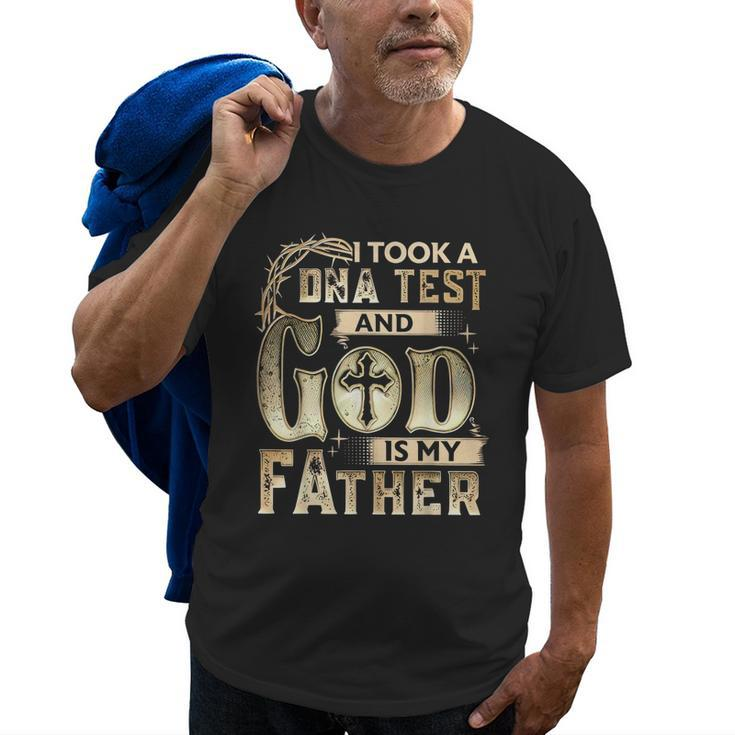 Christian I Took A Dna Test And God Is My Father Gospel Pray Old Men T-shirt