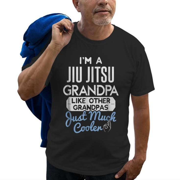Cool Fathers Day  Jiu Jitsu Grandpa Old Men T-shirt