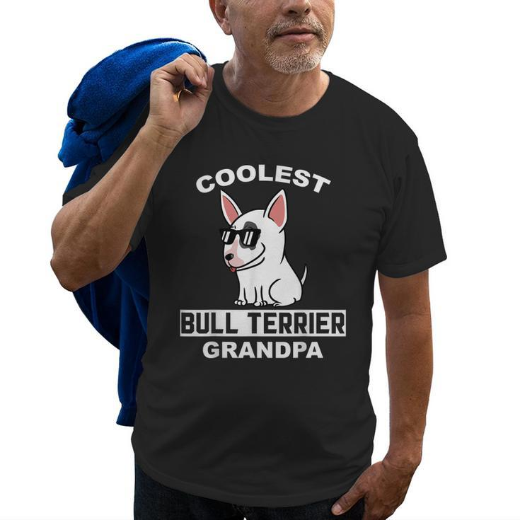 Coolest English Bull Terrier Grandpa Funny Dog Grandfather Old Men T-shirt