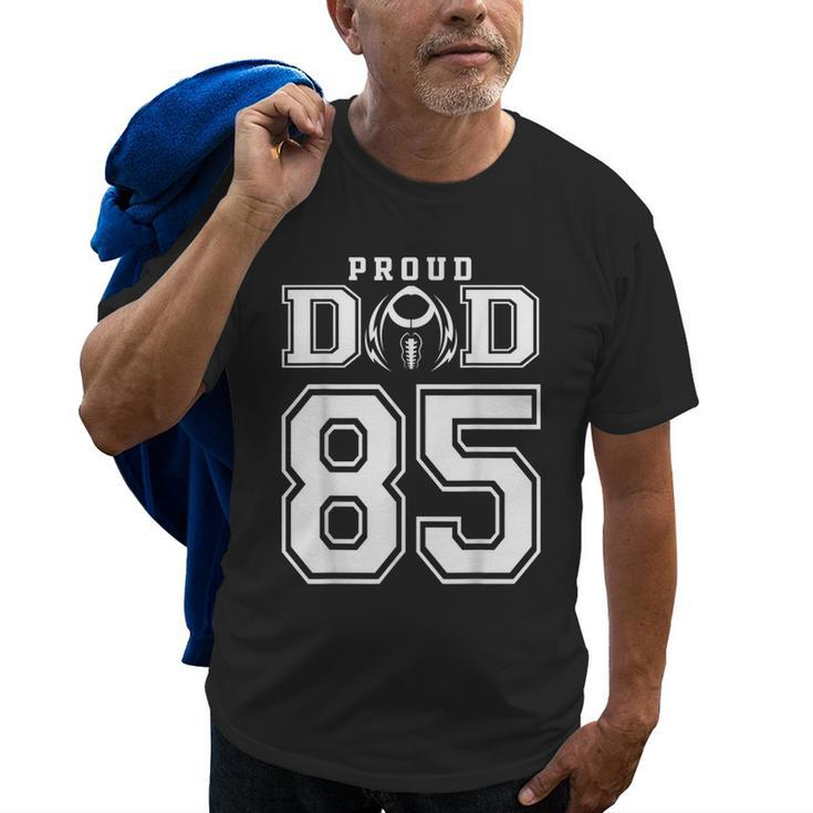 Custom Proud Football Dad Number 85 Personalized For Men Old Men T-shirt