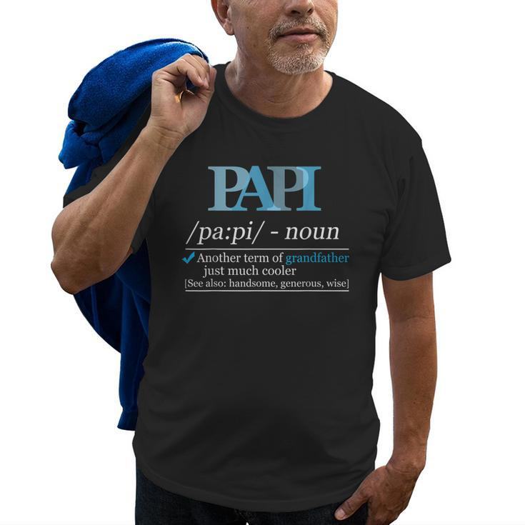 Definition Papi Funny Grandpa Dad Fathers Day Christmas Gift Old Men T-shirt