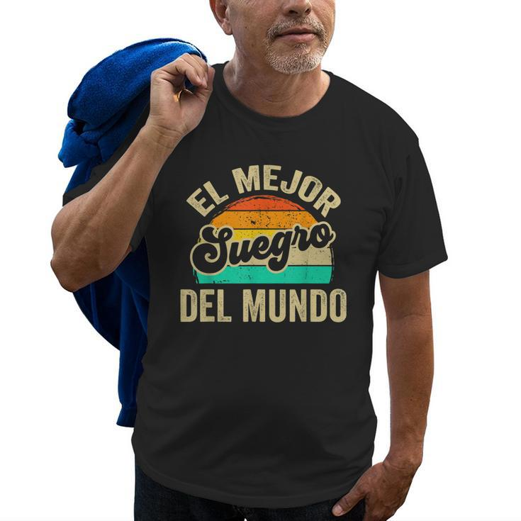 El Mejor Suegro Del Mundo Vintage Retro Dad Grandpa Father Old Men T-shirt
